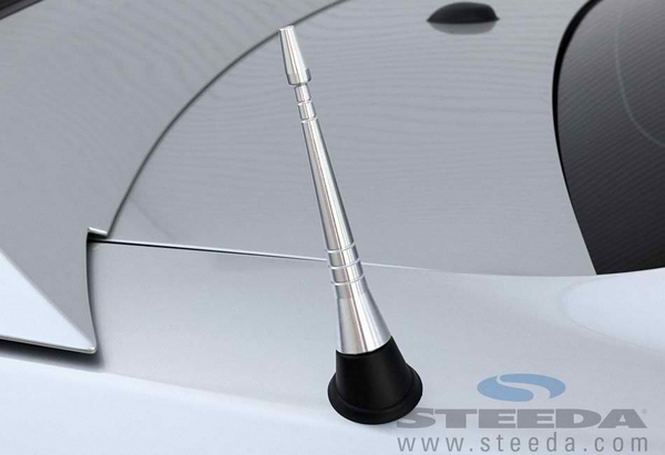 Silver Billet Shorty Antenna